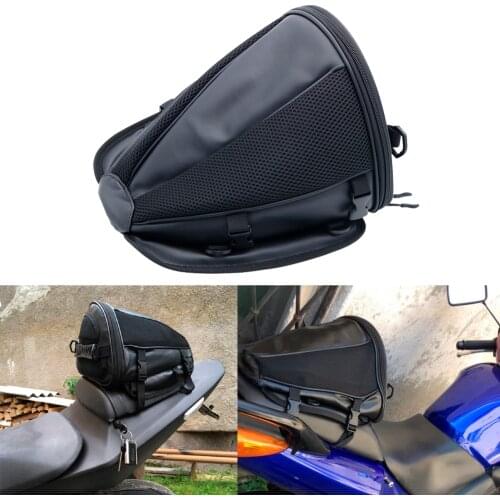 Motorbike Accessories Multifunction Motorcycle Sports Back Seat Carry Bag Luggage Tail Bag Saddlebag For Motorcycle Bike