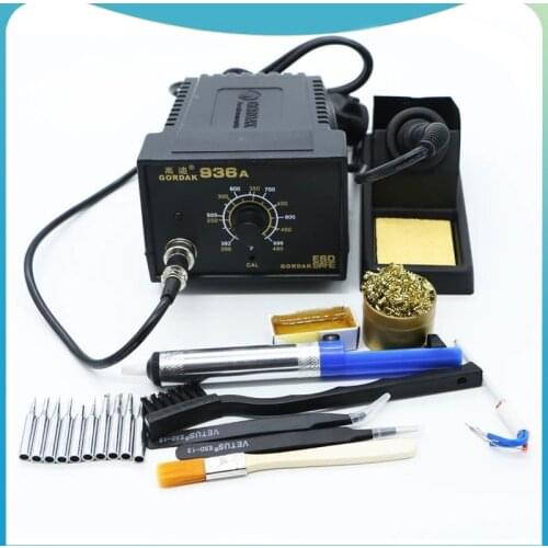 Free shipping Newest 60W 220V GORDAK 936A BGA SMD Rework Station Irons Soldering Station soldering Iron with kits