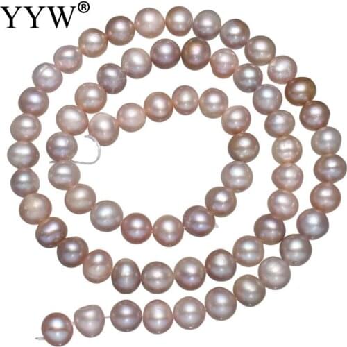 6-7mm Natural Purple Potato Shape Fashion Freshwater Loose Pearl Beads Necklace Bracelat Jewelry Making DIY Pearl Loose Beads