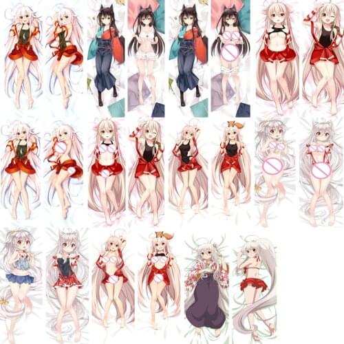 Urara Meirocho Japanese Anime chiya & tatsumi kon hugging Body pillowcase otaku Dakimakura pillow cover case