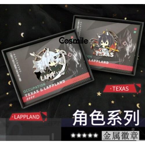 Cosmile Arknights SliverAsh Lapland Powers texas metal badge pins brooch collection limited cute hot Christmas gift thoughtful C
