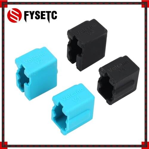 Black Blue Volcano V1 Silicone Sock Volcano Heated Block J-head Hotend Bowden/Direct Extruder Block Cover 3D Printer Part