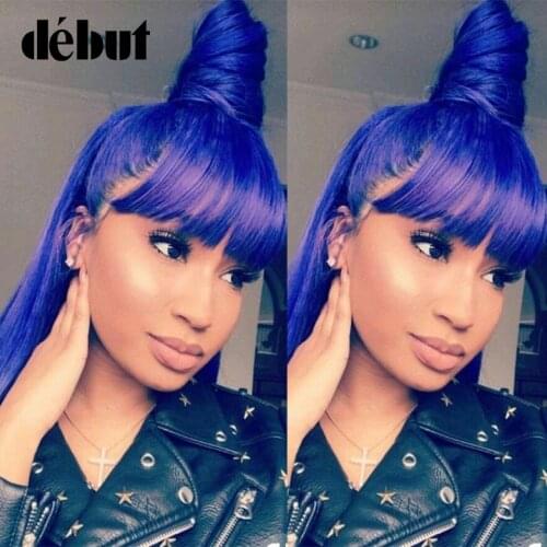 Debut Human Hair Wigs With Bangs Ombre P4/27/30 Brazilian Straight 100% Remy Human Hair Wigs 28'' Cheap Full Wigs Free Shipping