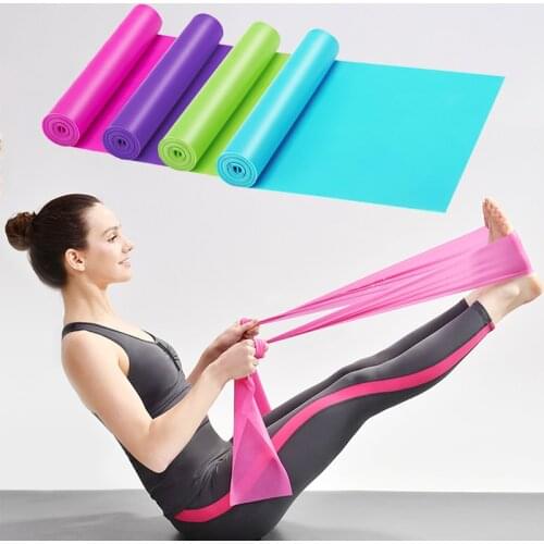 Wide Exercise Band Long Latex Free Resistance Bands Body Building Strength Training Fitness Equipment Pilates Yoga Band Elastic
