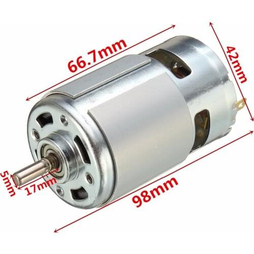 775 DC 12V-36V 3500-9000RPM Motor Ball Bearing Large Torque High Power Low Noise DC Motor Accessories Electrical Supply