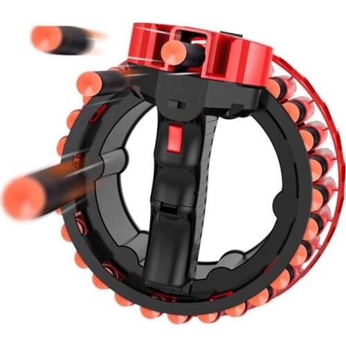 Toys Guns Kid Electric Rotating Hand Ring Gun Toy 28 Rounds Eva Soft Bullet Toy Gun Revolver Shooting Weapon Soft Bullet Gun 878