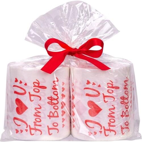 Valentine’s Day Toilet Paper Decorations Gag Gift Anniversary Present Party Decor