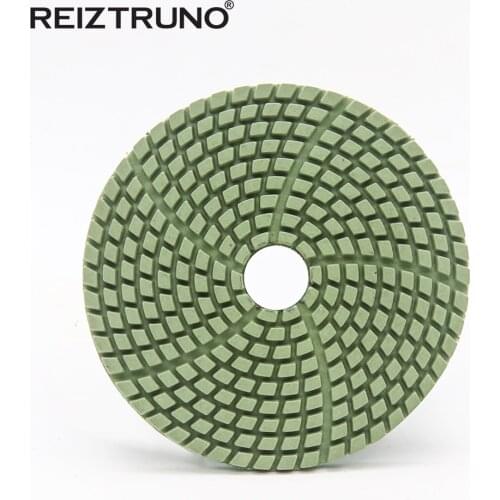 REIZTRUNO 4" 100mm Quartz Diamond Polishing Pads Terrazzo Stone Diamond polishing disc Grinding Wheel For Grinder,Wet use