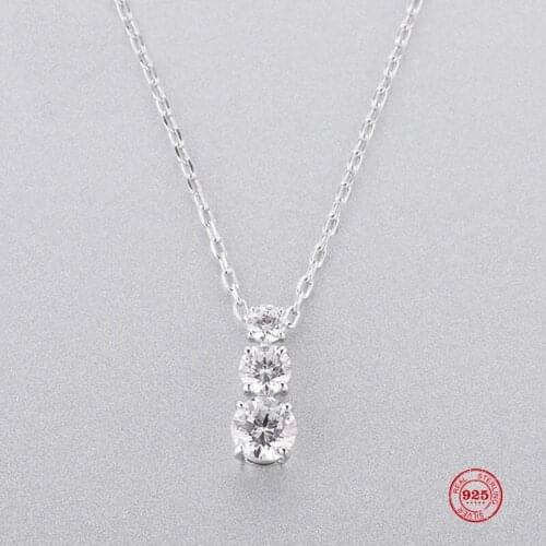 Fashion Charm Pure 925 Silver Original 1:1 Copy, Simple Electronic Keyboard Clavicle Chain Necklace Female Luxury Jewelry Gifts