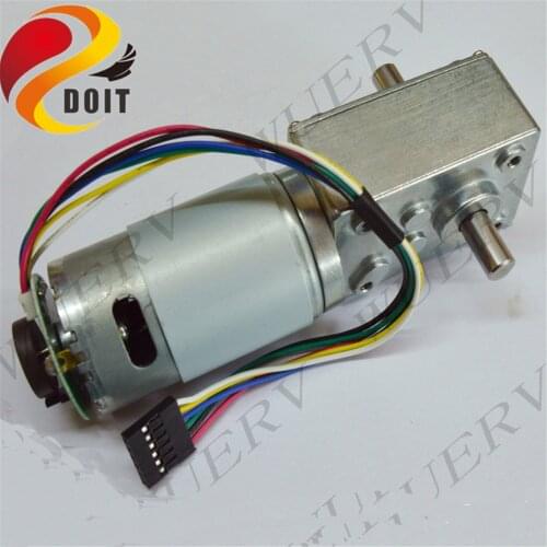 SZDOIT A58SW-555B High Torque DC Geared Motor 24V 260rpm With Encoder Motor for High-power Large-load Tank Chassis Parts