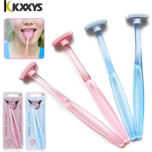 Soft Tongue Brush Scraper Cleaner Fresh Breath Health Care Tongue Brush Cleaning the Surface of Tongue Oral Cleaning Brushe