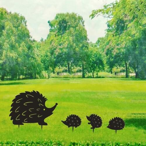 Hedgehog Set Lawn Yard Decor Garden Figurine Set for Home Indoor Outdoor Art Sculpture Garden Statue