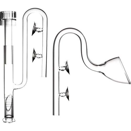 Aquarium Glass Kit with Deoiling Film Inflow and Horn Outflow for Fish Tank Filter Tube 13mm Set for 12/16mm