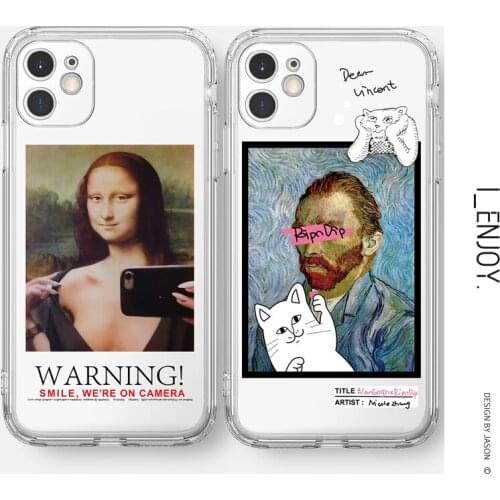 Official Original Transparent Soft Case for Apple iPhone 11 12 13 Pro MAX SE 2020 XR XS X 6 6s 7 8 Plus Shockproof Couple Phone