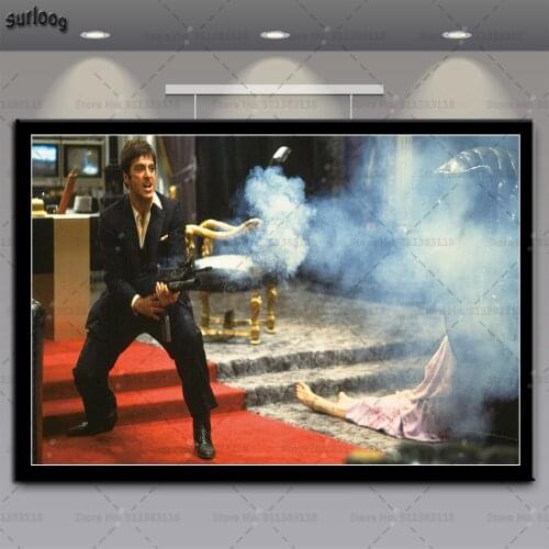 Posters and Prints SCARFACE Movie AL PACINO Gangster Wall Art Pictures Poster Canvas Painting for Home Decoration