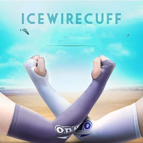 Ice silk sunscreen sleeve outdoor cycling and fishing breathable sleeve anti ultraviolet arm sleeve mens and womens long style