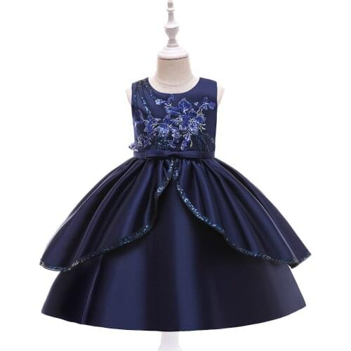 Cute Girls Dress 2021 New Summer Girls Clothes Flower Princess Dress Children Clothes Baby Girls Dress Formal Wear 4-10Y