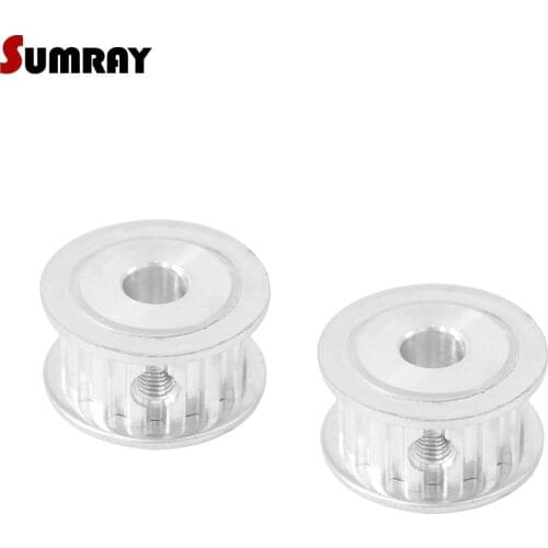 SUMRAY XL 15T Timing Pulley 4/5/6/6.35/7/8/10mm Inner Bore Tooth Belt Pulley 11mm Belt Width Synchronous Pulley Wheel 2PCS