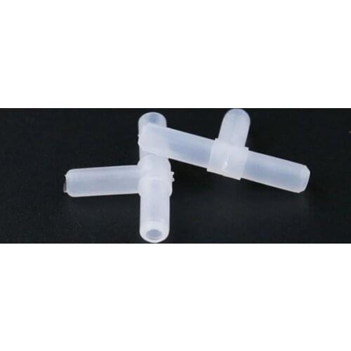 20pcs/lot 4mm T Shaped Connector 3 ways Aquarium Fish Tank Air Pump Connector Control Valve Air Pipe Tube Accessories