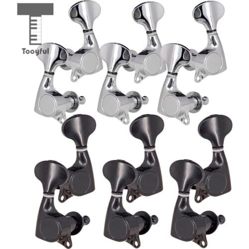 Tooyful 6 Pieces 3R 3L Guitar Replacement Tuning Pegs Tuning Keys Tuner for Electric/Acoustic Guitar Parts
