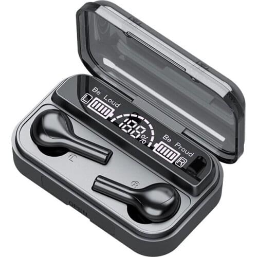TWS Blutooth Wireless Headphones Mini Bass Earphone Headset Sports Waterproof Earbuds With 2000mAh Charging Box