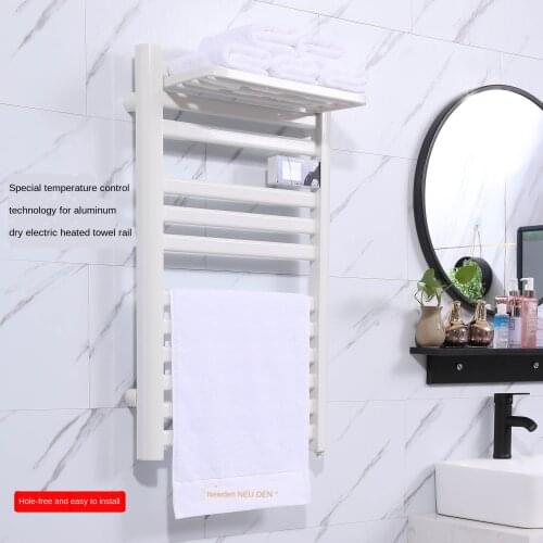 WIFI control intelligent electric towel rack odor removal European aluminum alloy paint heating towel rack intelligent temperatu