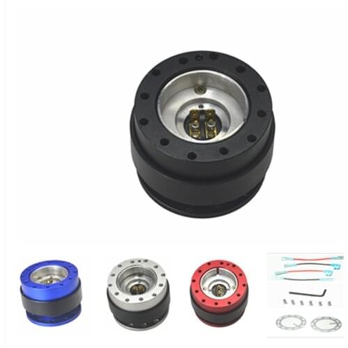 Universal Car Auto Quick Release Steering Wheel Snap Off Hub Adapter Boss Kit Aluminum 6 Hole Universal Car Auto Quick Release