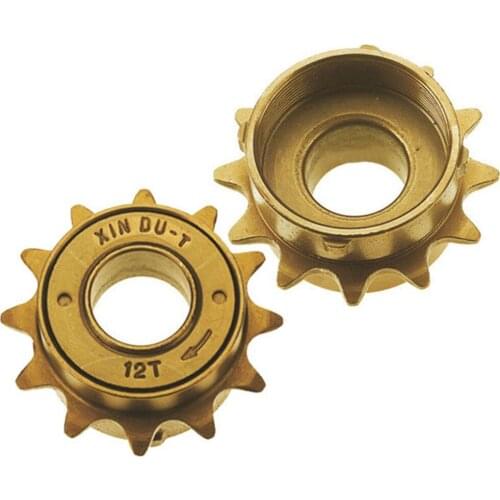 Bike Bicycle Flywheel FreeWheel 1 Single Speed Bike Free Fly Wheel Nickel 12T Fly Wheel 34mm Metric Thread