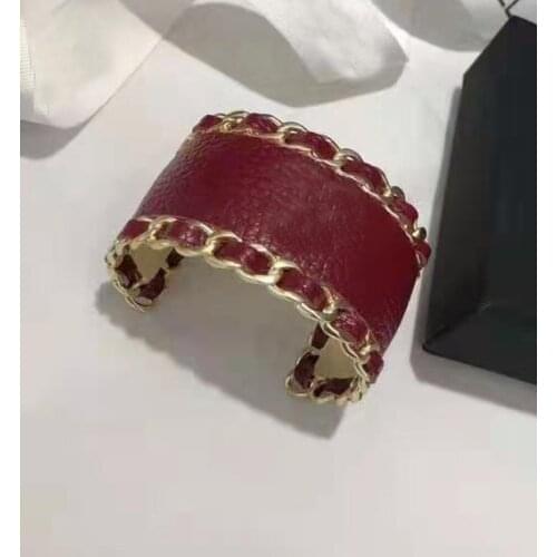 Vintage Gold Color Egyptian Pharaoh Design Jewelry Colorful C Red Leather Bracelet Big Bangle Cuff Bracelet Hot Brand Jewelry