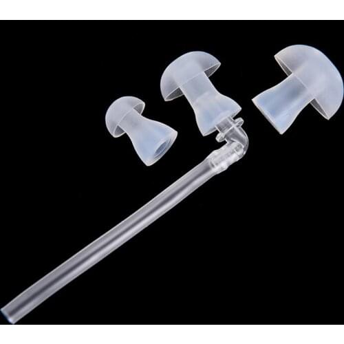 1Tubes + 3 Ear Plugs(L M S) Hearing Aid Earplug Eartips With Sound Tube Hearing Aids Accessories Earpiece
