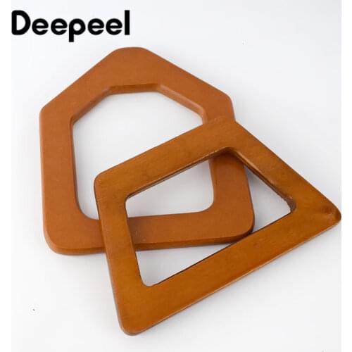 Deepeel1pair/3pairs 14X12cm/8.6X14cm Wood Kiss Clasp Handles Clip Buckles Manual DIY Bag Purse Making Decorative Accessory BF091