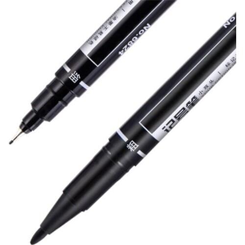 1pcs Dual-Tip Tattoo Pen Piercing Marking Pen Black Tattoo Skin Marker Tattoo Supply For Permanent Makeup
