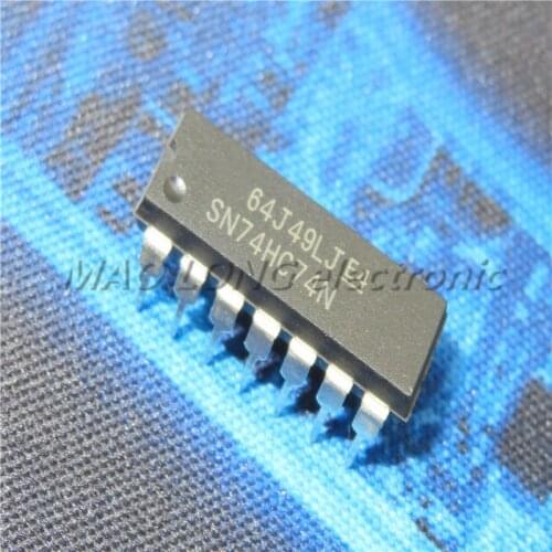 10PCS/LOT SN74HC74N DIP14 SN74HC74 DIP 74HC74 DIP-14 new and original IC In Stock