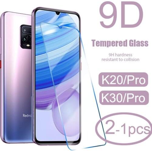 2-1pcs 9D Clear Phone film For Xiaomi Redmi K20 K30 Pro Tempered Glass redmik30 pro k 20 30 pro readmik30 red mi k30 Accessories