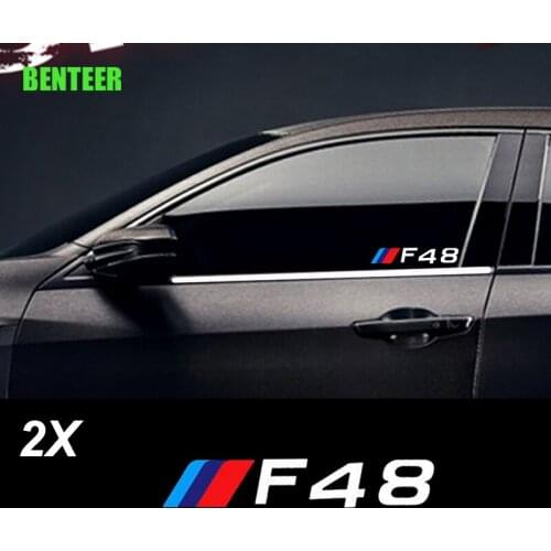 2pcs power motorsport car windows sticker for BMW F01 F02 F10 F20 F30 F31 F34 F48 F87