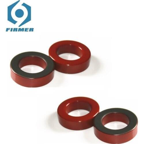 50.8*31.8*14 mm/ OD*ID*H 20pcs Carbonyl Toroidal Core Ferrite Cores Iron Powder Inductor Ferrite Ring Red Grey For Magnetic Coil