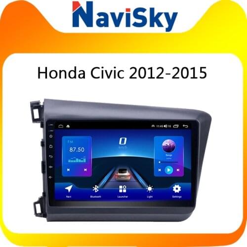 NaviSky Car Radio Video Player For Honda Civic 2012-2015 Navigation Stereo GPS Audio Multimedia head unit System Android no DVD