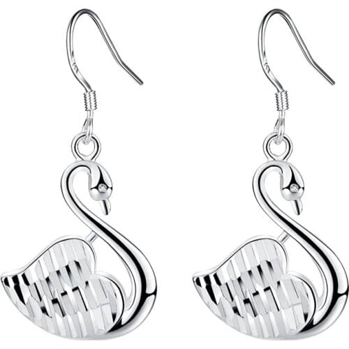 Free shipping high quality silver plated earrings Fashion jewelry WE1027