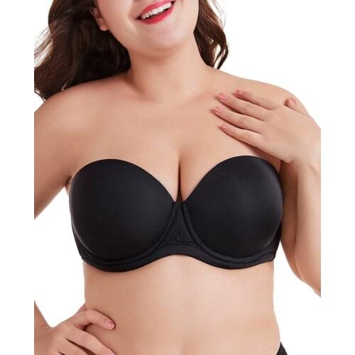 Dotvol Multiway Strapless Bra Push Up Women Plus Size Seamless Lift Brassiere Invisible Bralette DD Cup Underwear Non Slip Femme