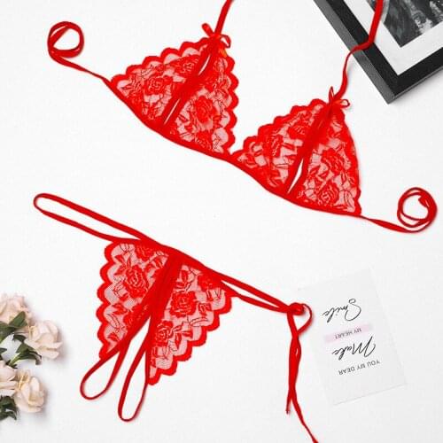 DOIAESKV New Womens Sexy Lingerie Babydoll Sleepwear Underwear Lace Set Crop Tops Nightwear Sexy Underwear Sexy Panties Bra