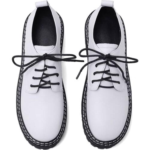 GUIDIBASIC Womens Shoes Rubber Sole Temperament Fashion Deep Mouth Single Frenulum PUNK D04-Liangli88-D22-1A