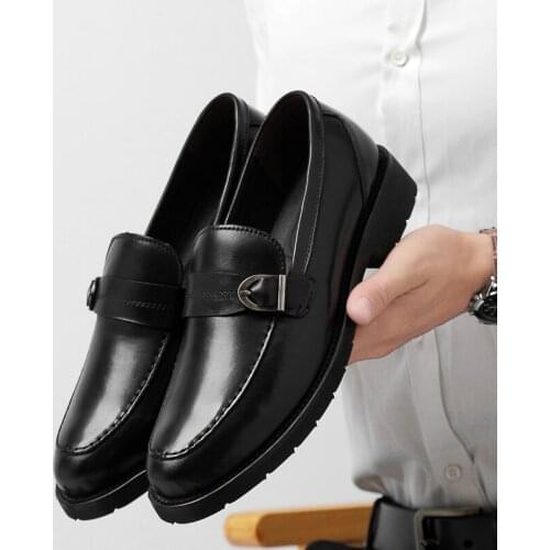 Formal shoes leather simple and lightweight 2019 spring and autumn business fashion comfortable brand mens shoes large size 47