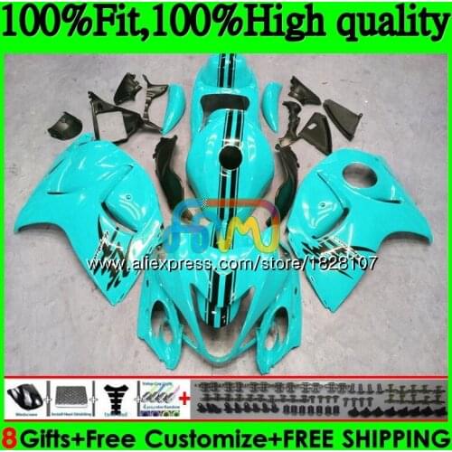 Injection For SUZUKI Hayabusa GSXR 1300 GSXR1300 08 13 14 15 16 57BS.134 GSX-R1300 2008 2013 2014 2015 2016 Glossy cyan Fairing