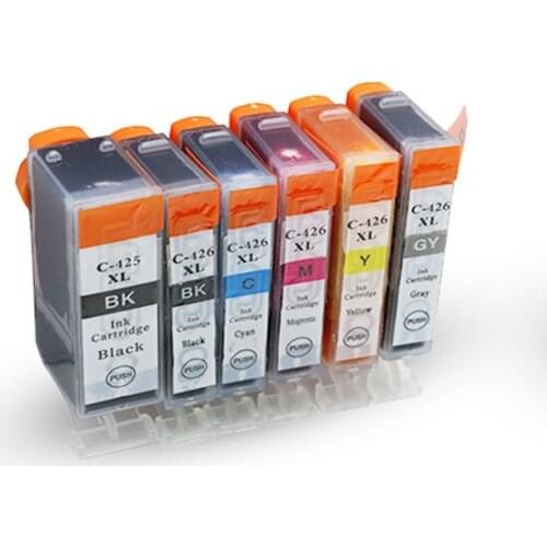 6pcs Luocai PGI425 CLI426 ink cartridge for Canon mg5340 iP4840 4940 MG5140 MG5240 MG6140 MG8140 iX6540 MX884 PRINTER INK