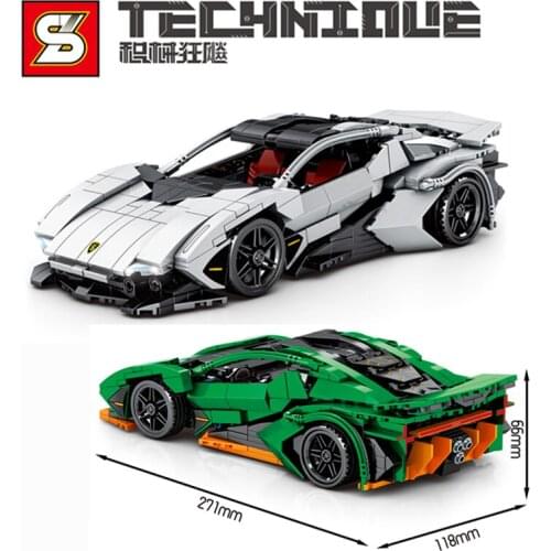 High Tech 8313 8315 Expert Ideas Famous Speed Car Building Blocks Moc Sports Racing Vehicle Bricks Diy Toys Christmas Gifts