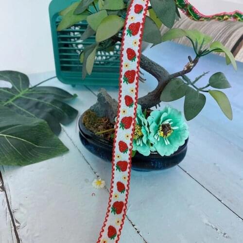 2cm Wide HOT cotton Embroidered White black dubai flower lace fabric sewing DIY trim cord applique Ribbon collar decor