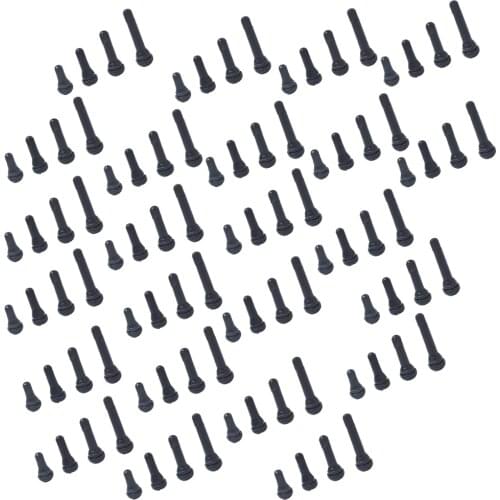 Set of 96: Snap In Black Rubber Tire Valve Stems TR412 TR413 TR414 TR418