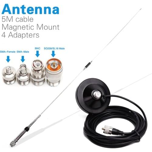 Nagoya NL-770R Dual Band VHF/UHF 144/430MHz 3.0/5.5 dBi High Gain NL 770R Car Radio Mobile/Station Antenna UHF/SL16-J/M MaleType
