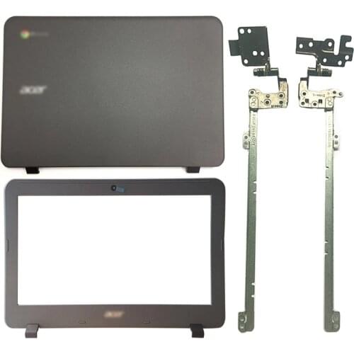 NEW Laptop LCD Back Cover/Front Bezel/Hinges For Acer Chromebook C731 11 N7 C731-C118 C731T