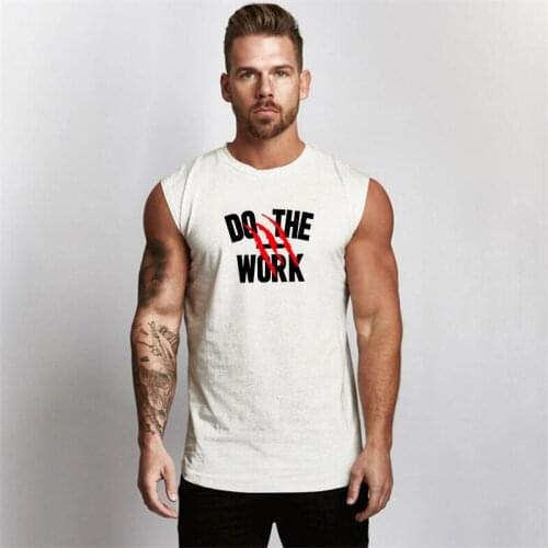 New Brand Bodybuilding Fashion Stringer Tank Tops Men Gyms Casual Training Running Fitness Fashion Workout Clothing Cotton Vest